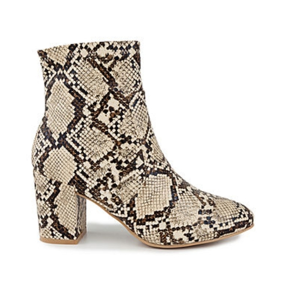 Snakeskin Ankle Boots - Picture 2 of 11